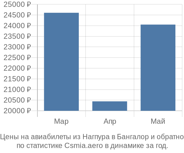 Авиабилеты из Нагпура в Бангалор цены